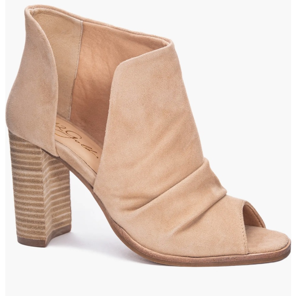 42 Gold Loyalty Open Toe Bootie - Picture 2 of 4